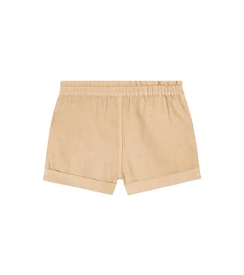 Wanderlust embroidered scalloped denim shorts | Zimmermann Kids