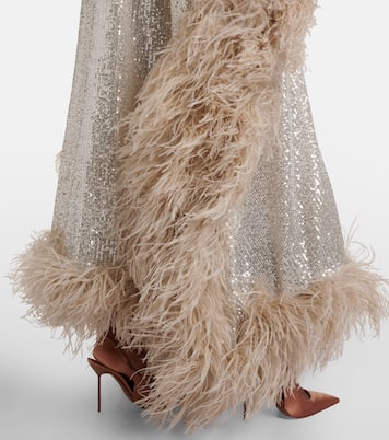 Robe Casta Diva Disco mit Federn | Taller Marmo