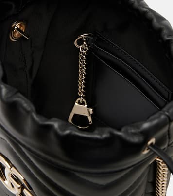 GG Marmont Small leather bucket bag | Gucci