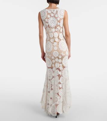 Crochet maxi dress | Self-Portrait