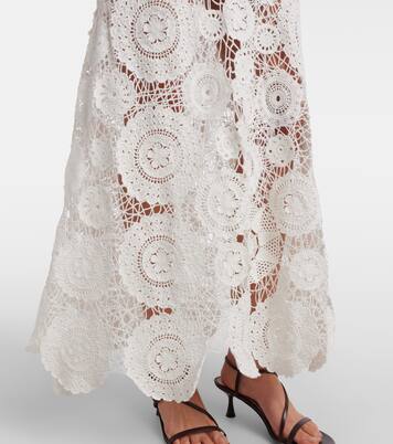 Crochet maxi dress | Self-Portrait