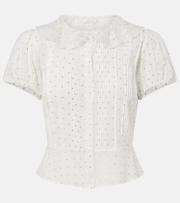 Top Oleta en coton à pois | Dôen