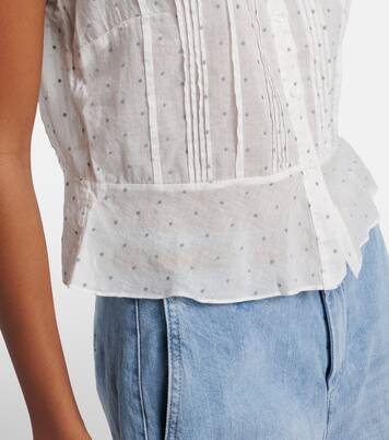 Top Oleta en coton à pois | Dôen