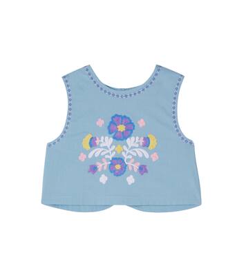 Besticktes Top Albane aus Baumwolle | Louise Misha