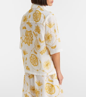 Izana embroidered cotton-blend shirt | Eres