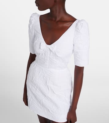 Bow-detail cotton-blend minidress | Shushu/Tong