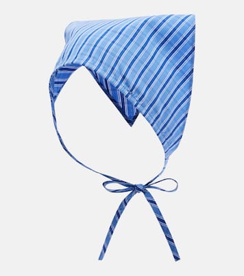 Lucia checked cotton scarf | Faithfull