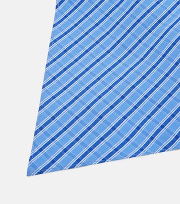 Lucia checked cotton scarf | Faithfull