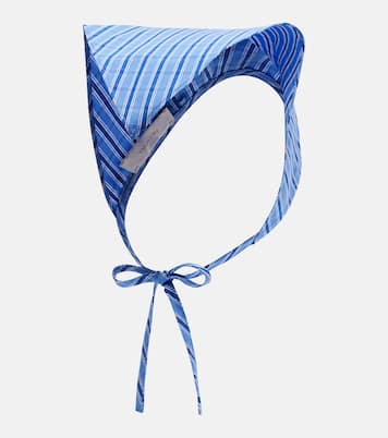 Lucia checked cotton scarf | Faithfull