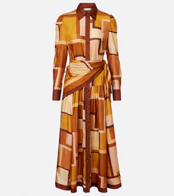 Como printed silk shirt dress | Zimmermann