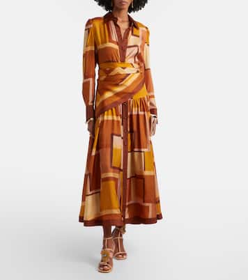 Como printed silk shirt dress | Zimmermann