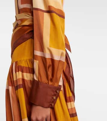 Como printed silk shirt dress | Zimmermann