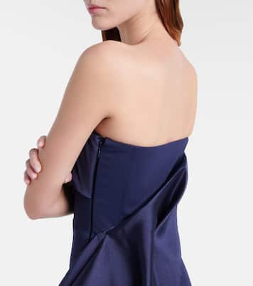 Kinsley draped strapless gown  | Solace London