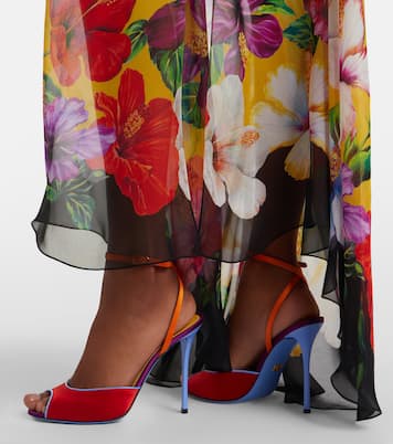 Keira satin slingback sandals | Dolce&Gabbana