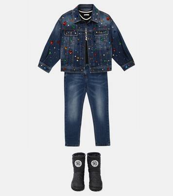 Quilted nylon snow boots | Dolce&Gabbana Kids