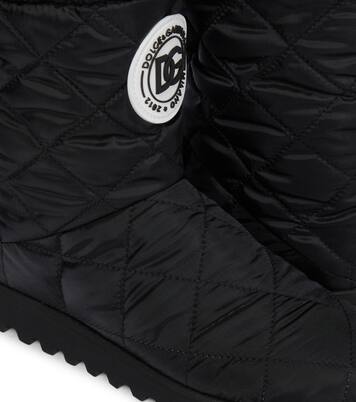 Quilted nylon snow boots | Dolce&Gabbana Kids