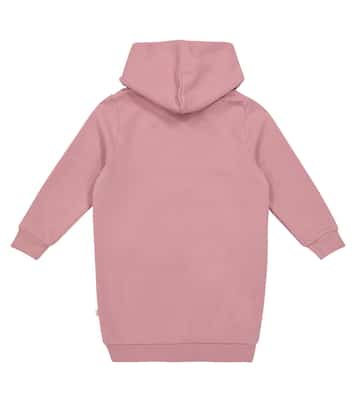 Robe imprimée à capuche en coton | Il Gufo