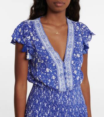 Robe Rachel à fleurs | Poupette St Barth