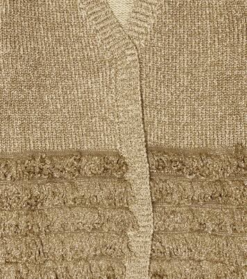 Fringed cotton-blend cardigan | Stella McCartney Kids