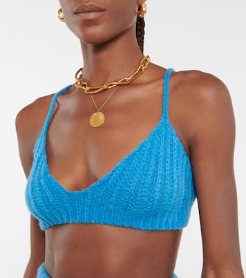 Bralette in misto alpaca a coste | Alanui