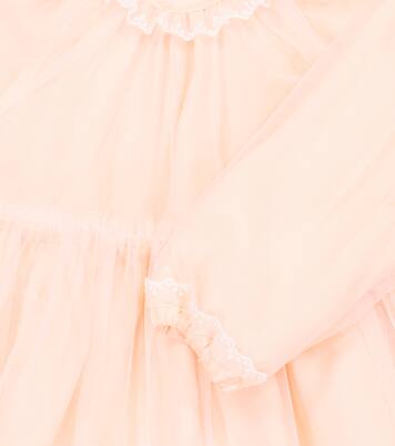 Baby embroidered tulle dress | Il Gufo