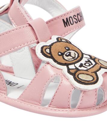 Baby Teddy Bear leather sandals | Moschino Kids