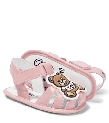 Baby Teddy Bear leather sandals | Moschino Kids