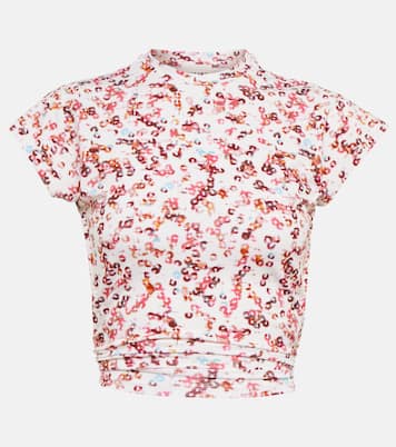 Bedrucktes Cropped-Top Juvia aus Jersey | Marant Etoile