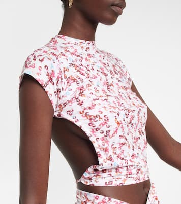 Bedrucktes Cropped-Top Juvia aus Jersey | Marant Etoile