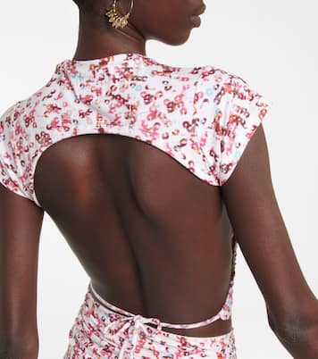 Bedrucktes Cropped-Top Juvia aus Jersey | Marant Etoile