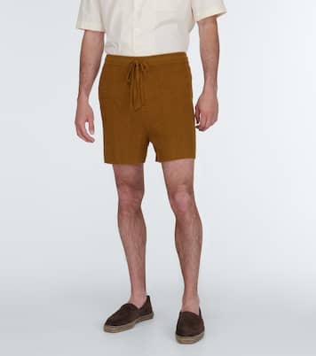Bronte cotton-blend terry shorts | Nanushka