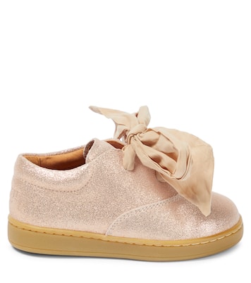 Emilia metallic leather Derby shoes | Donsje