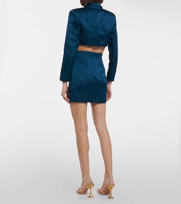 Minifalda de seda con cristales | Miss Sohee