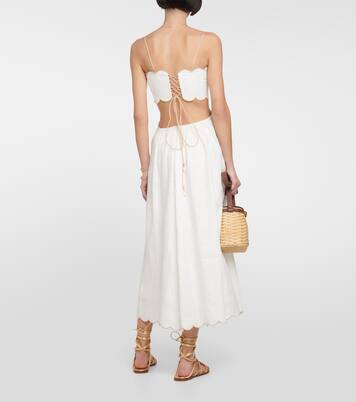 Robe midi Jude en lin | Zimmermann