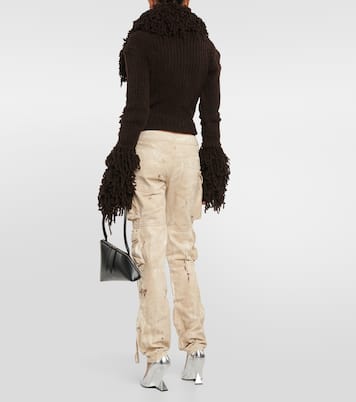 Low-Rise-Cargohose aus Denim | The Attico