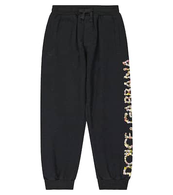 Logo cotton jersey sweatpants | Dolce&Gabbana Kids