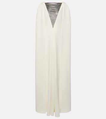 Abito lungo Abrielle con cristalli | Safiyaa