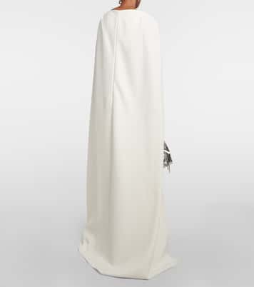 Abito lungo Abrielle con cristalli | Safiyaa