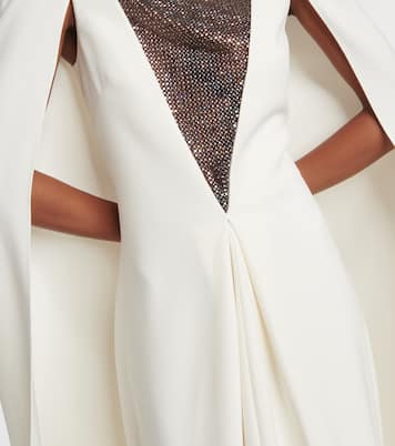 Abito lungo Abrielle con cristalli | Safiyaa