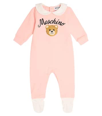 Baby - Tutina Teddy Bear in jersey di misto cotone | Moschino Kids