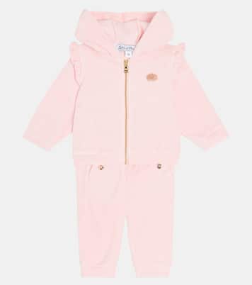 Baby cotton-blend velvet tracksuit | Tartine et Chocolat