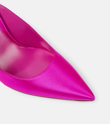 Verzierte Pumps Cleo aus Satin | Rene Caovilla