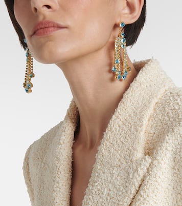 Crystal-embellished drop earrings | Magda Butrym