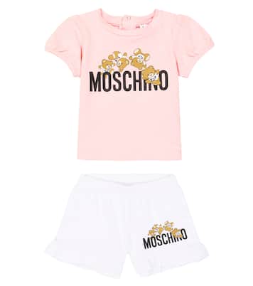 Bébé – Set t-shirt et short imprimés en coton | Moschino Kids