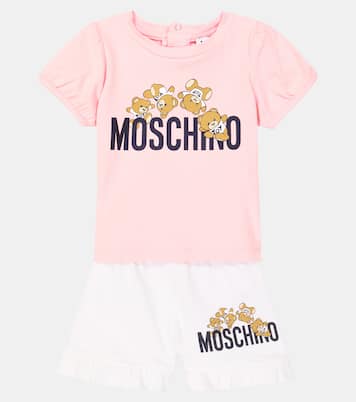 Bébé – Set t-shirt et short imprimés en coton | Moschino Kids