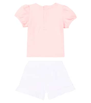 Bébé – Set t-shirt et short imprimés en coton | Moschino Kids