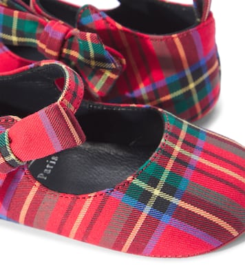 Baby Lou Babe checked Mary Jane flats | Christian Louboutin Kids