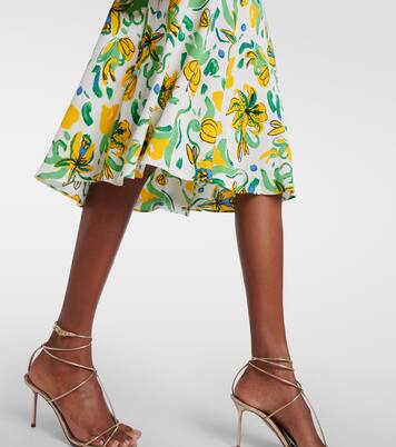 Robe midi Jemma en crêpe à fleurs | Diane von Furstenberg