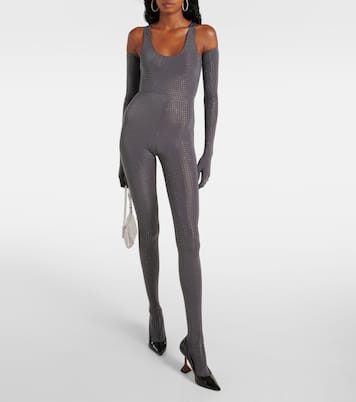 Crystal-embellished jersey catsuit | Alex Perry