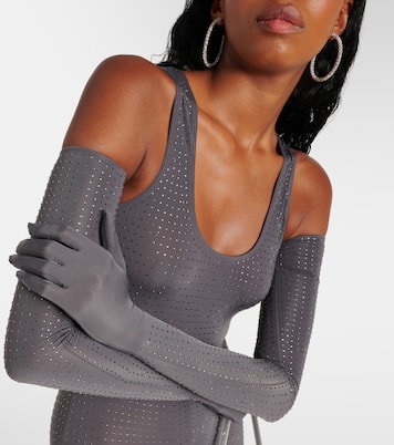 Crystal-embellished jersey catsuit | Alex Perry